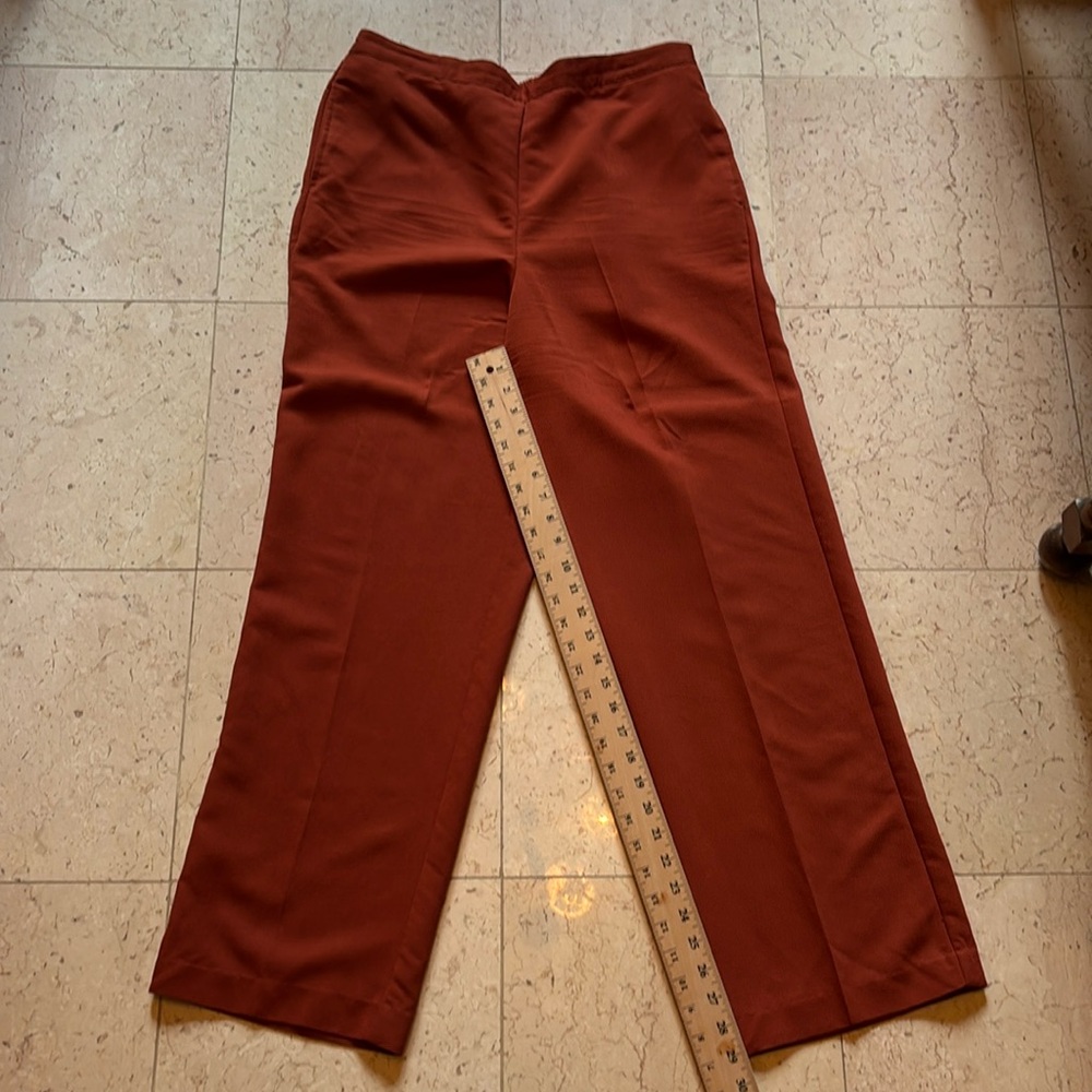 Size 14 burnt orange slip on dress pants